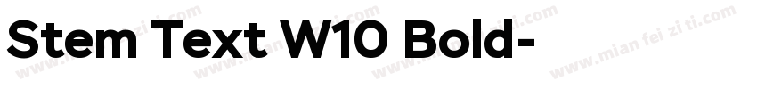 Stem Text W10 Bold字体转换